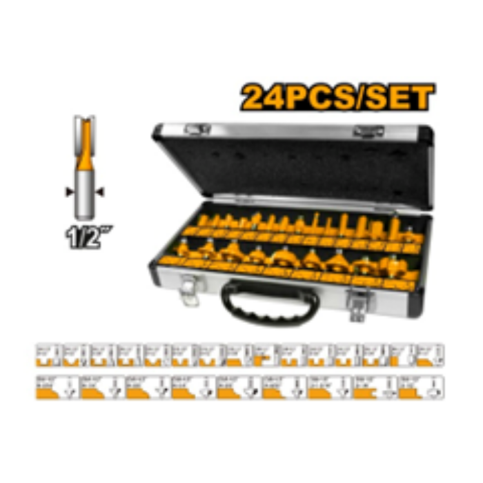 AKRT24061 24PCS ROUTER BIT SET AKRT24061 24PCS ROUTER BIT SET